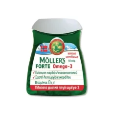 Mollers Forte Omega 3 Ιχθυέλαιο & Μουρουνέλαιο 60καψ.